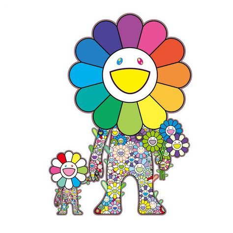 Takeshi Murakami, Bodice Ideas, Takashi Murakami Art, Murakami Art, Takashi Murakami Flower, Collaborative Mural, Murakami Flower, Superflat, Art To Draw