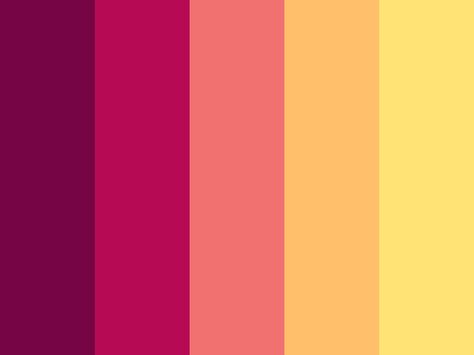 "Wedding 5" by jessylizbeth orange, pink, purple, red, wedding, yellow Yellow Wedding Colors, Sunset Color Palette, Wedding Color Pallet, Orange Pink Color, Wedding Colors Purple, Purple Color Palettes, Red Colour Palette, Color Schemes Colour Palettes, Palette Art