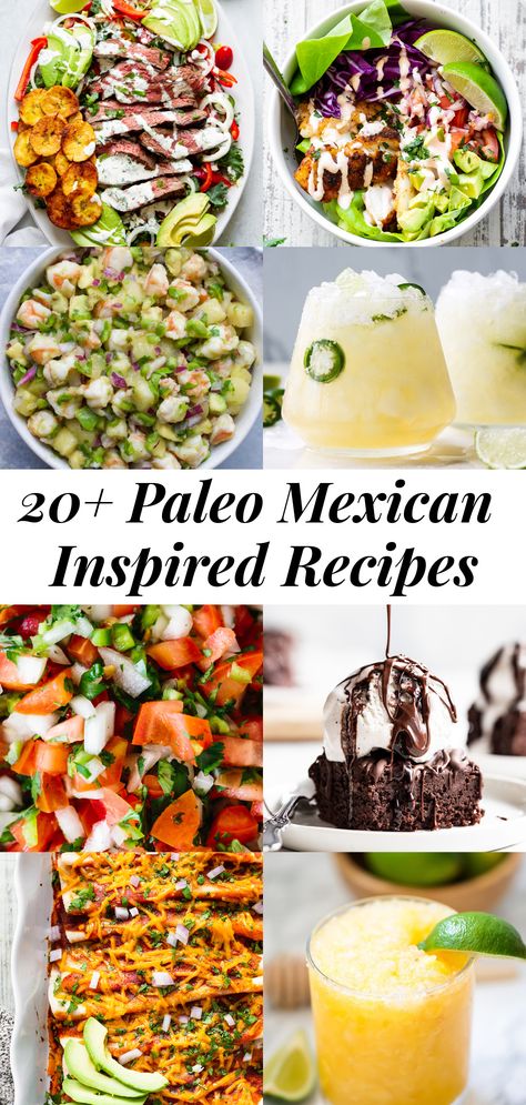 Clean Mexican Recipes, Dairy Free Mexican Recipes, Paleo Mexican Recipes, Mexican Beans Recipe, Healthy Latin Recipes, Low Carb Mexican Food, Paleo Baking Recipes, Paleo Mexican, Easy Paleo Dinner Recipes