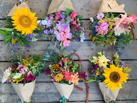 How To Sell Flowers At A Farmers Market, How To Have A Flower Farm, Cut Flower Business, Cut Flower Garden Bouquet, Easy To Grow Cut Flowers, Grow Your Own Wedding Flowers, Farmers Market Bouquet Cut Flowers, Wildflower Farm, Money Binder