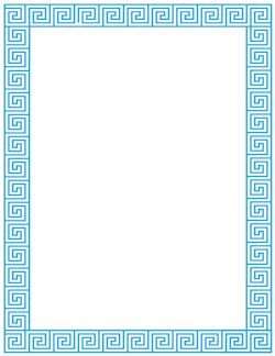 Greek Key Border Greek Border Design, Greek Party Theme, Greece Party, Greek Border, Greek Party, Free Gif, Printable Border, Border Templates, Greek Pattern