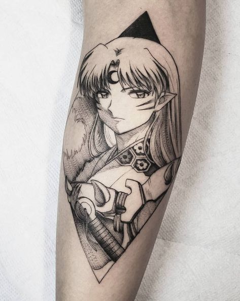 Sesshomaru Tattoo, Inuyasha Tattoo, Tattoo Transfers, Badass Tattoos, Fake Tattoos, Anime Tattoos, Piercing Tattoo, Tattoo Stickers, Inuyasha