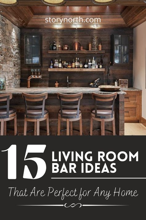 Home Bar Lounge Room Ideas Luxe, How To Create A Bar At Home, Living Room Small Bar Ideas, Living Room Bar Corner, Entertainment Bar Room, Home Bar Seating Area, Corner Bar Ideas For Home Living Rooms, Corner Bar Area In Home, Bar Areas In Living Room