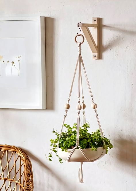 Easy macrame plant hanger