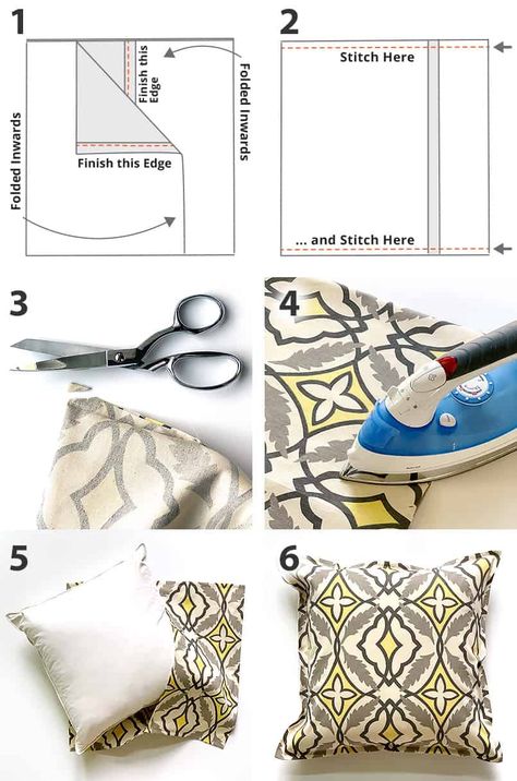 Make Pillow Covers DIY | Sewing | Be Brave and Bloom Pillow Cover Tutorial, Sewing Pillow Case, Make Pillow Covers, How To Sew Throw Pillows, Sewing Pillow Covers, How To Make A Cushion Cover, How To Sew A Pillow Cover, How To Make Cushion Covers, Sew Cushion Covers