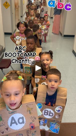 2.1K reactions · 266 shares | ABC BOOTCAMP Chant! I wanted a fun way to kick off our letter learning each day of bootcamp so I made up this chant. It was definitely a hit with my students. Marching and saluting like little ABC Soldiers! This was at the end of Bootcamp, during our Letter Parade around our school, right before we went outside to see families at the car loop too.

#abcbootcamp #letterparade #iteachk #joyfullearning #happyclassrooms  #kindergartenteacher #kindergarten #newteacher #elementaryteacher #teaching #iteach #makinglearningfun #earlychildhoodeducation |  | msdavisluckycharms · Original audio Alphabet Day At School, Abc Bootcamp Kindergarten Vest, Abc Fashion Show Kindergarten, Abc Bootcamp Kindergarten, Alphabet Parade Kindergarten, Abc Bootcamp, Letter Learning, Preschool Rooms, Physical Activities For Kids