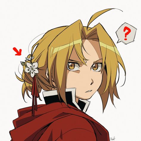 Full Metal Alchemist Art, Fullmetal Alchemist Edward, Flower Language, Full Metal Alchemist, Edward Elric, Fullmetal Alchemist Brotherhood, Fullmetal Alchemist, I Love Anime, An Anime