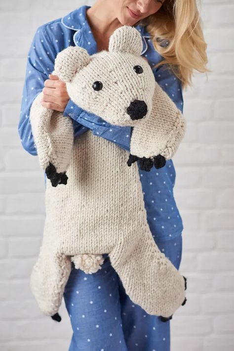 Polar Bear Amigurumi, Bear Knitting Pattern, Bear Amigurumi Pattern, Knitted Stuffed Animals, Knitted Toys Free Patterns, Bear Amigurumi, Mollie Makes, Animal Knitting Patterns, Knitting Patterns Toys