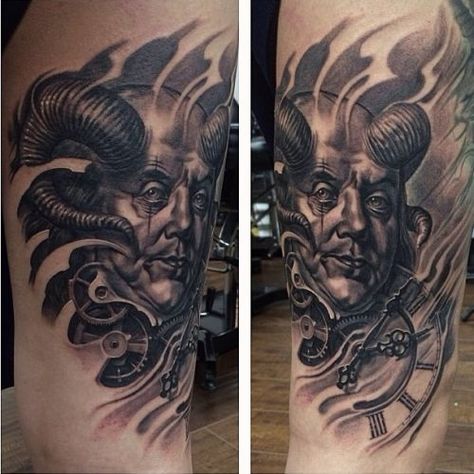 Josh Duffy - Tattoo Artist Ben Franklin Tattoo Design, Ben Franklin Tattoo, Benjamin Franklin Tattoo, Ben Franklin, Benjamin Franklin, Tattoo Artist, Black Tattoos, Portrait Tattoo, Tattoo Artists