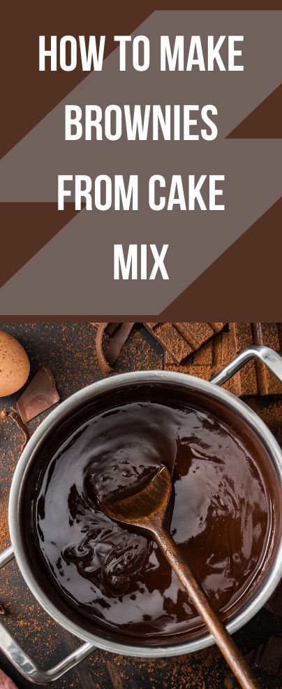 9x13 Brownie Recipe, Brownies From Cake Mix, Making Brownies, Vanilla Brownies, Cake Mix Brownies, Homemade Sausage Recipes, Brownies Recipe Homemade, Devils Food Cake Mix Recipe, How To Make Brownies