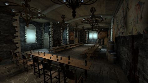 Winterfell Interior, Oblivion, Cabin Homes, Ground Floor, Cabin, Flooring, Road