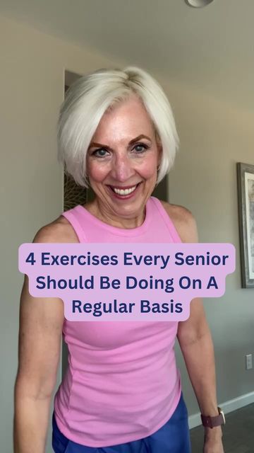 Chair Yoga For Seniors on Instagram: "4 Exercises Every Senior Should Be Doing On a Regular Basis.  Be consistent and committed and you will get stronger. ☺️♥️👍" Yoga For Seniors Beginners, Chair Yoga Exercises, Yoga Chair Exercises For Seniors, Chair Yoga For Seniors Free, Senior Pilates Workout, Yoga For Seniors Over 50, Senior Exercises, Exercise For Seniors, Free Chair Yoga For Seniors