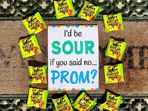 Sour Patch Promposal, Promposal Ideas For Her, Ask To Prom, Promposal Ideas For Him, Prom Poster, Prom Invites, Cute Proposal Ideas, Dance Proposals, Promposal Ideas