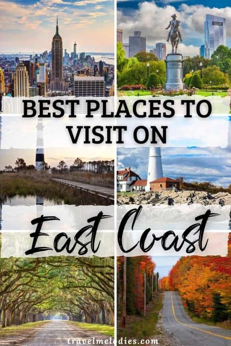 East Coast Vacation Ideas, Road Trip East Coast, East Coast Vacation, Travel Places To Visit, Coast Aesthetic, Usa Bucket List, East Coast Usa, East Coast Travel, East Coast Road Trip