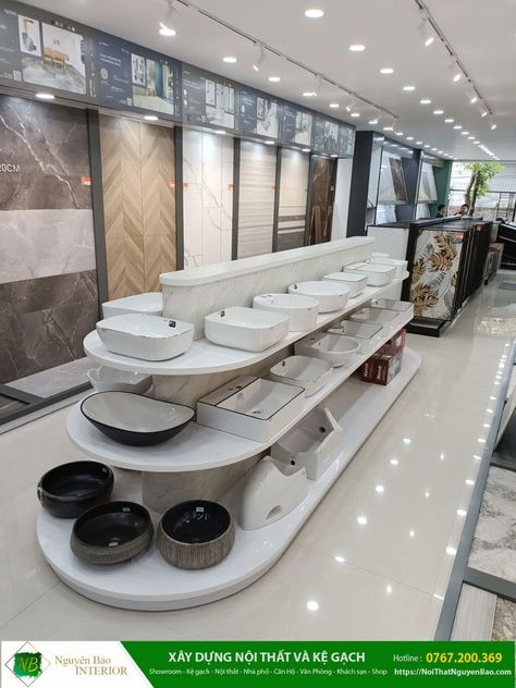 Tile Shop Counter, Tails Showroom Design, Tiles Shop Interior Design, Tiles Showroom Design, Tiles Showroom Interior Design, Bathroom Showroom Design, Sanitary Ware Showroom Design, Tiles And Sanitary Showroom, Tiles Showroom Display Ideas Interior Design