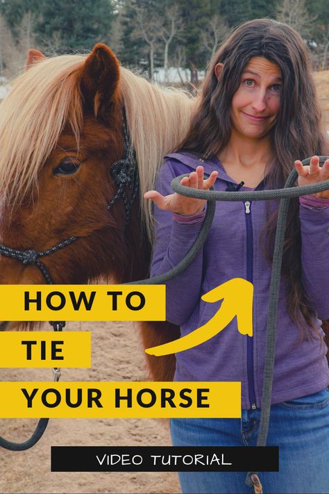 Horse Tying Knots, How To Tie A Horse Knot, How To Tie A Quick Release Knot, How To Tie Up A Horse, How To Tie A Horse Up, Horse Hitching Post, Horse Tie Post, Hitching Post For Horses, Horse Knots