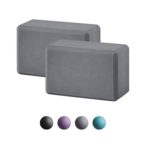 Amazon.com : Gaiam Essentials Yoga Block (Set of 2) - Supportive Latex-Free EVA Foam Soft Non-Slip Surface for Yoga, Pilates, Meditation, Grey : Sports & Outdoors Lifting Programs, Balance Yoga, Trx Training, Muscle Roller, Easy Meditation, Yoga Props, Foam Blocks, Yoga Block, Yoga Accessories