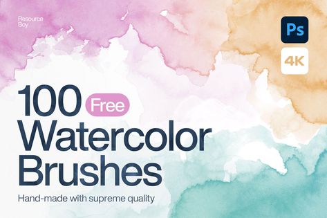 The post 4K Free Watercolor Brushes Photoshop appeared first on PsFiles. A 4k resolution water color photoshop brushes .abr file for free downloads. This brushes set was hand made resources. File Info: 100 brushes in set Category: Photoshop Brushes Available Format: .ABR files Minimum PS Version: CS License: Free for personal and commercial use File Size: 2 MB Download file type: Zip Author: Resource Boy To […] The post 4K Free Watercolor Brushes Photoshop appeared first on PsFiles. Watercolor Brushes Photoshop, Watercolor Photoshop, Color Photoshop, Photoshop Watercolor, Photoshop Brushes Free, Watercolor Splatter, Free Procreate, Illustrator Brushes, Affinity Photo