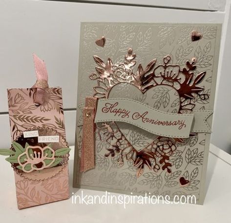 Two Project Ideas with the Always In My Heart Bundle, Stampin' Up! Foiling Cards, Stampin Up Wedding Cards, Stampin Up Valentine Cards, 50th Anniversary Cards, Cards Anniversary, Anniversary Cards Handmade, Anniversary Cards For Husband, Scrapping Ideas, Always In My Heart