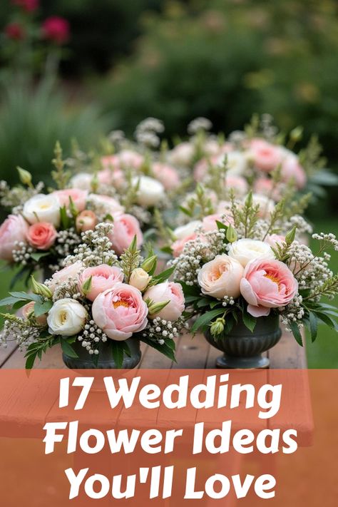 Did you know that your wedding flower ideas can transform the entire ceremony? Dive into a stunning collection of 17 breathtaking photos showcasing unique floral designs. Discover vibrant bridal bouquets, dreamy centerpieces, and fresh decor tips that promise to wow your guests. Unveil the secrets to perfectly matching your wedding theme with flawless blooms. Get inspired and bring your flower dreams to life! Whimsical Floral Arrangements Wedding, Dusty Rose Wedding Florals, Affordable Flowers For Wedding, Low Flower Centerpieces Wedding, Summer Wedding Floral Centerpieces, Black And White Wedding Colorful Flowers, June Wedding Flowers Bridal Bouquets, Wedding Flower Trends 2024, How To Arrange Flowers Bouquets