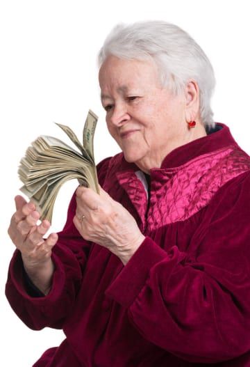 This Grandma Is The Boss Bitch Queen Of Stock Photography Old Woman, Money, Photography