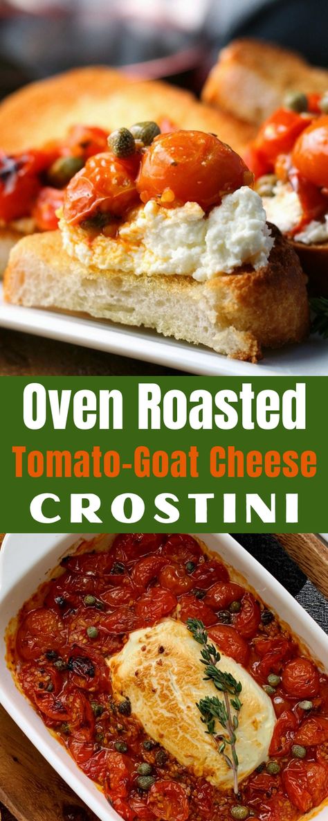 Cherry Tomato Goat Cheese Recipes, Goat Cheese And Tomato Dip, Goat Cheese And Tomato Appetizer, Roasted Tomatoes With Cheese, Appetizers Using Cherry Tomatoes, Goat Cheese And Tomatoes, Cherry Tomato Bread, Cheese Tomato Dip, Cherry Tomato Appetizers