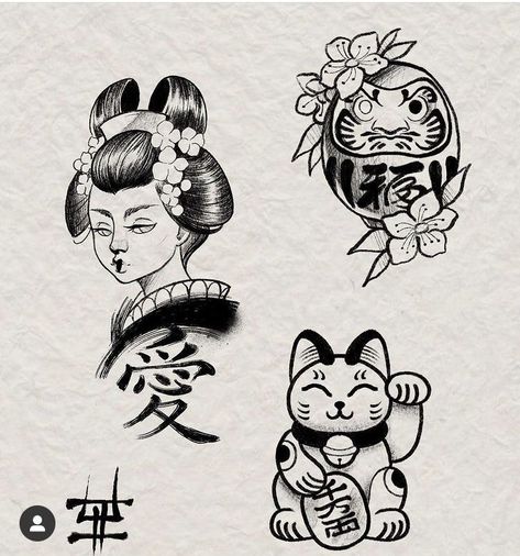 Tattoo Gato, Lucky Cat Tattoo, Kitten Tattoo, See Tattoo, Tattoo Me, Kawaii Tattoo, Cat Tattoos, Cat Tattoo Designs, Traditional Japanese Tattoos