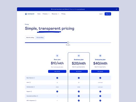 Pricing Plan Design, Information Table Design, Table Ui Design, Pricing Page Design, Pricing Table Design, Table Ui, Web Design Pricing, Price Table, Marketing Dashboard