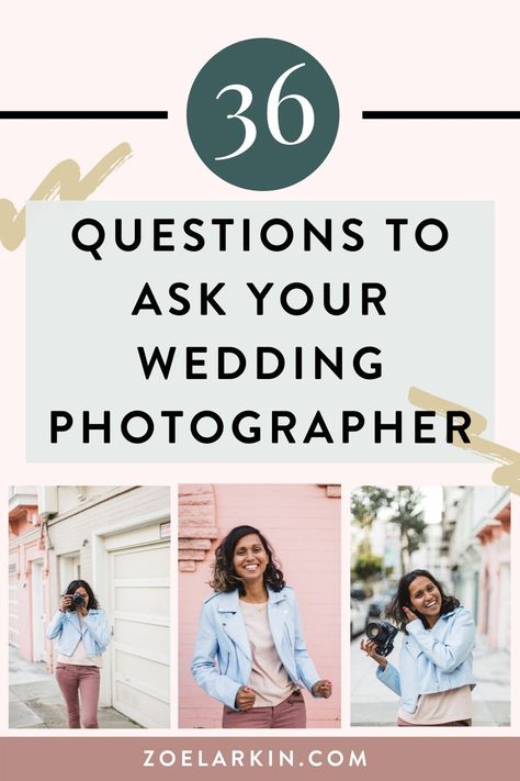 Wedding Photographer Questions, Wedding Tips For Vendors, Wedding Photography Marketing, Wedding Questionnaire, 36 Questions, Sf City Hall Wedding, Wedding Photography List, Perfect Pic, Wedding Questions