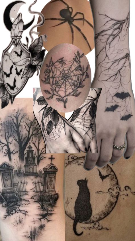 Feminine Gothic Tattoo, Gothic Tattoo Sleeve, Tattoo Sleeves, Spooky Tattoos, Gothic Tattoo, Tattoo Sleeve, Sleeve Tattoos, Tattoos