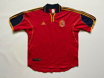 (eBay) VINTAGE SPAIN NATIONAL TEAM 1999/2002 HOME FOOTBALL SHIRT CAMISETA SOCCER ADIDAS Spain National Team, Vintage Football Shirts, Jersey Vintage, Vintage T Shirts, Vintage Football, Team Shirts, Football Shirt, Football Shirts, Polo Ralph Lauren