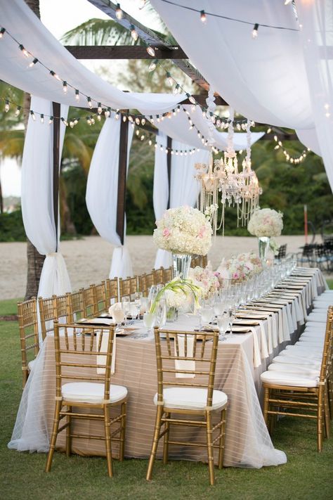 If you want to create a look of luxury and elegance in your wedding ceremony or reception tent, consider fabric tent draping. Fabric leg skirts can be used on Wedding Tent Draping, Puerto Rico Wedding Venues, Tent Draping, Tent Wedding Reception, Backyard Tent, Yosemite Wedding, Outdoor Dinner, Venue Wedding, Wedding Tent