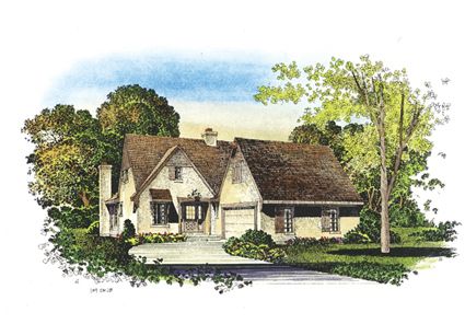 English Cottage Floor Plans, Tutor Style Homes, English Cottage House Plans, Small Houseplans, Cottage House Designs, Retirement House, Cottage Floor Plans, Cottage Style House Plans, French Style Homes