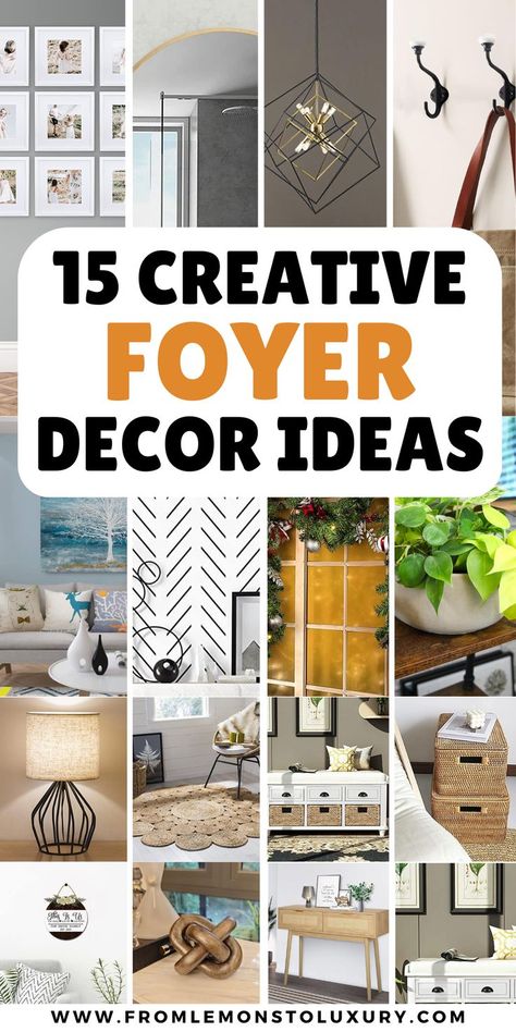 foyer decorating ideas Entrance Way Wall Decor, Foyer Statement Wall, Small Apartment Entrance Entryway Decor, Foyer Ideas Entryway Mirrors, Entryways Ideas Foyer, Mirror For Foyer Entryway Ideas, Entrance Foyer Design With Mirror, Large Foyer Mirror Entry Ways, Entryway Ideas Mirrors