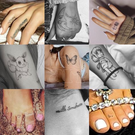 Ariana Grande Hand Tattoo, Ariana Grande Tattoo Ideas, Ariana Grande Tattoos, Grande Tattoo, Ems Tattoos, Ariana Grande Tattoo, Cute Hand Tattoos, Ring Tattoos, Bee Tattoo