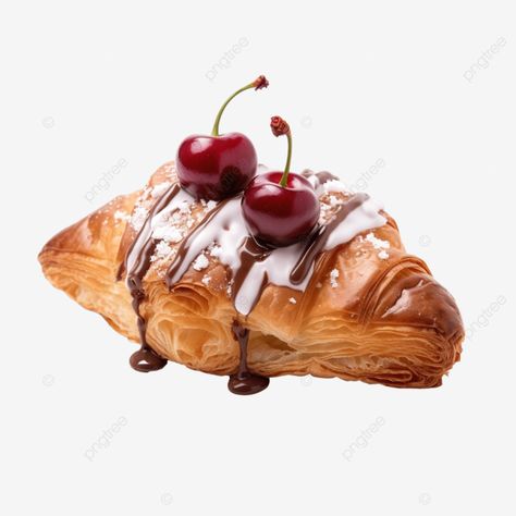 croissant chocolate with cherry baked bread breakfast png Croissant Png, Croissant Chocolate, Fresh Ham, Bread Breakfast, Patterns Simple, Breakfast Bread, Chocolate Croissant, Baked Bread, Instagram Gift