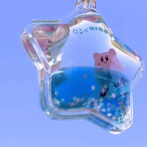 Kirby water keychain Water Keychain, Kirby Keychain, Alien House, Water Ball, Epoxy Resin Crafts, Polly Pocket, Kirby, Resin Crafts, Epoxy Resin