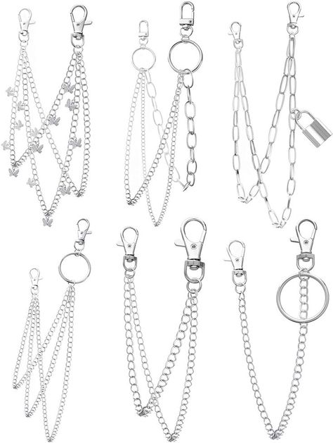 Jeans Chains, Chain Jeans, Emo Accessories, Chain Butterfly, Jeans Chain, Pants Chain, Boot Chains, Pant Chains, Hip Hop Chains