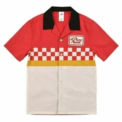 DISNEY PARKS TOY Story Pizza Planet Best In The Galaxy Camp Bowling Shirt (L) $59.77 - PicClick Toy Story Pizza Planet, Pizza Planet, Large Pizza, Bowling Shirt, Bowling Shirts, Disney Toys, Disney Shirts, The Galaxy, Disney Parks