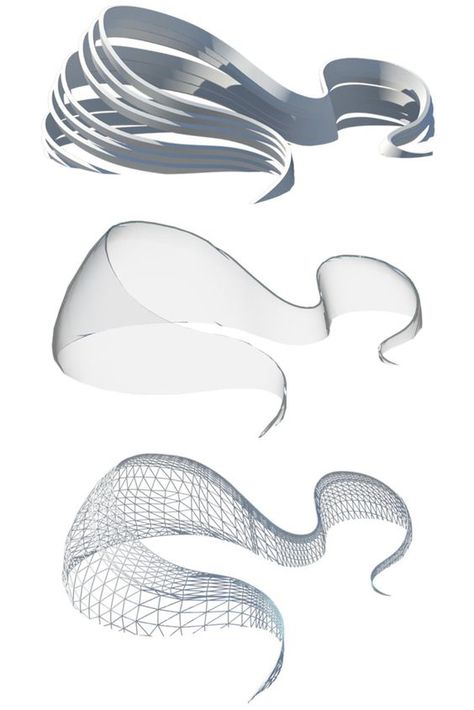 Biomimicry Architecture Concept, Curvilinear Art, Concept Models Architecture, Concept Model, Pavilion Architecture, Pavilion Design, Architecture Concept Diagram, Parametric Architecture, Architecture Design Sketch