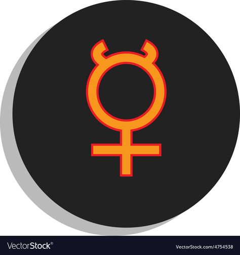 Mercury Symbol, Black And Orange, Png Images, Adobe Illustrator, Astrology, Vector Images, Vector Free, High Resolution, Illustrator