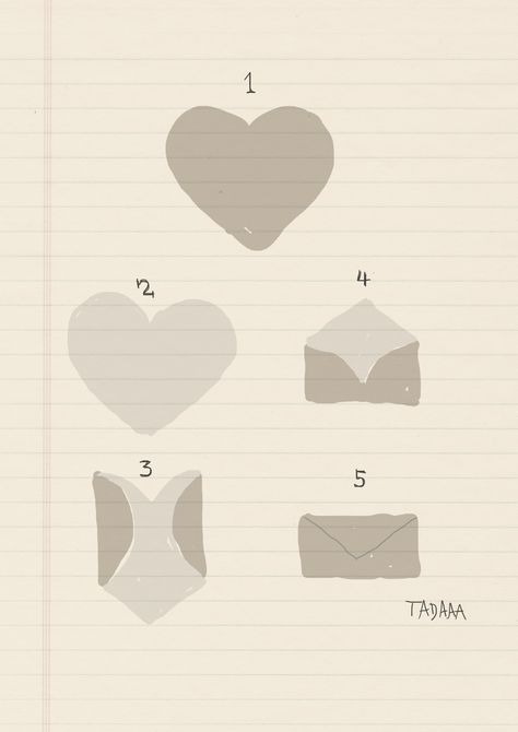 DIY Heart Envelope Heart Envelope Tutorial, Heart Mail, Daddy Chill, Bf Ideas, Birthday Haul, Envelope Tutorial, How To Make Letters, Heart Envelope, Diy Heart