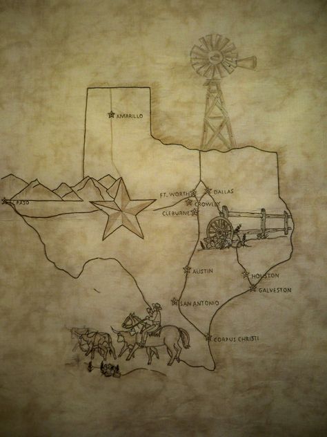 "Old Texas Map" | Brand NEW - Block one of our "Old Texas Ma… | Flickr Texas Tattoos, Texas Baby, Only In Texas, Texas Life, Republic Of Texas, Texas Decor, Texas Forever, Texas Country, Texas Art