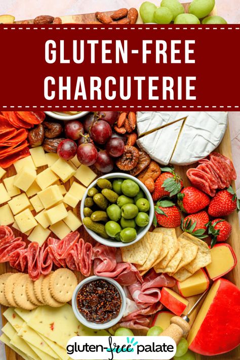 Charcuterie boards are a popular appetizer with a few substitutions and careful ingredient selection, it's possible to create a gluten-free charcuterie board at home. At Home Charcuterie Board For 2, Gluten Free Grazing Table, Lactose Free Charcuterie Board, Gluten Free Platter, Gluten Free Boards, Paleo Charcuterie Board Ideas, Charcuterie Board Without Pork, Charcuterie Board Ideas Gluten Free, Gluten Free Charcuterie Board Ideas