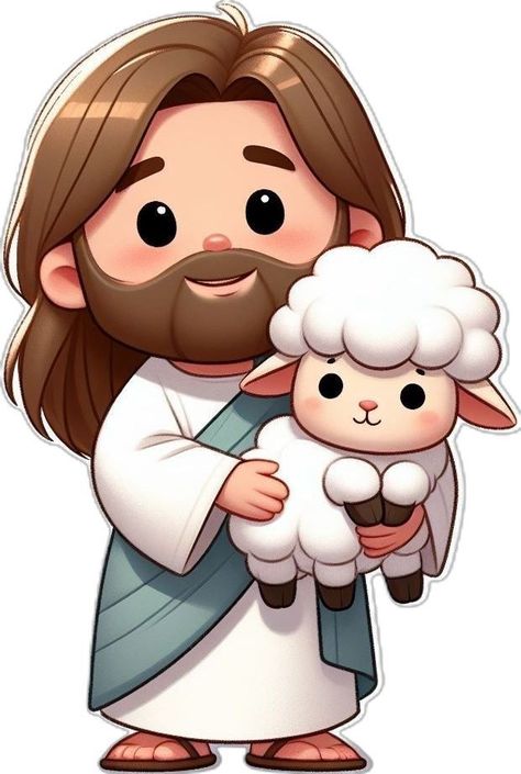 Cartoon Jesus, Jesus Stickers, Jesus Cartoon, Christian Graphics, Cute Pink Background, Jesus Drawings, Lds Art, Bible Illustrations, Bible Crafts For Kids