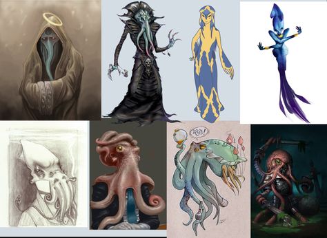 Octopus Humanoid, Character Art Design, Art Design Inspiration, Reference Poses, Octopus, Art Reference, Fantasy Art, Character Art, Design Inspiration