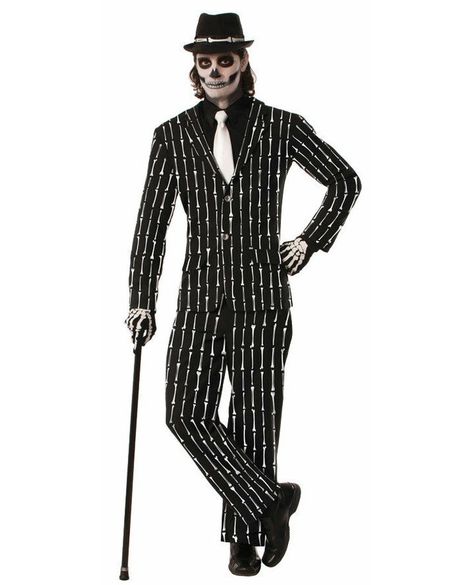 🔥Dress to impress with our Bone Pin Stripe Suit Std Adult Men Costume! 💀👔 Perfect for Halloween or any costume party, this suit is sure to make you stand out from the crowd. 💯 Don't miss out on this killer look! 😎 #BonePinStripeSuit #AdultMenCostume #HalloweenCostume #SuitUp #SpookySeason #MensFashion #DressToImpress #StandOut #PartyReady #KillerLook #bargainsdelivered https://www.bargainsdelivered.com/products/bone-pin-stripe-suit-std Pin Stripe Suit, Apple Costume, Halloween Costume Suit, Stripe Suit, Horror Costume, Suit Costume, Halloween Men, Mens Halloween Costumes, Looking Dapper