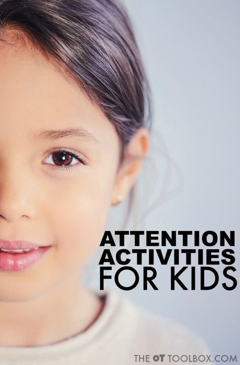 Attention Activities For Kids, Attention Activities, Concentration Activities, Proprioceptive Activities, Occupational Therapy Kids, Occupational Therapy Activities, Impulse Control, Kid Projects, Movement Activities