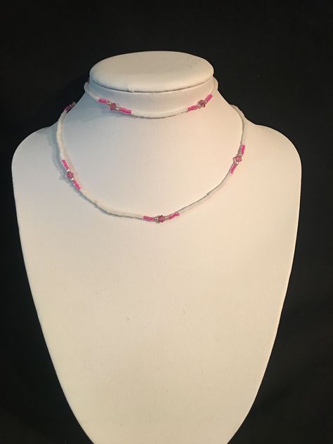 Matching Bracelet, Seed Bead Necklace, Matching Bracelets, Bead Necklace, Seed Bead, My Jewellery, Seed Beads, Hot Pink, Beaded Necklace