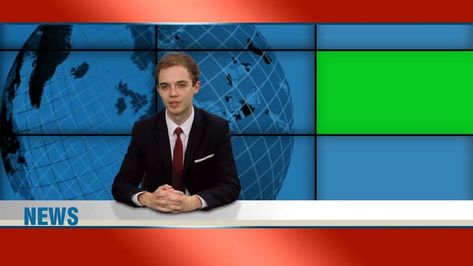 Newscaster Background, News Report, First Youtube Video Ideas, Dslr Background, Youtube News, Studio Green, New Readers, Dslr Background Images, Tv Station